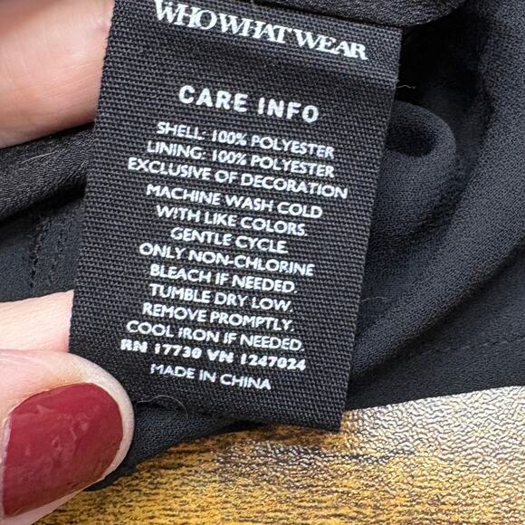 Who What Wear Plus Size XXL Shift Dress Sleeveless V Neck Lace Trim Whimsigoth - Picture 8 of 13